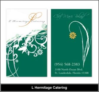 catering business card design