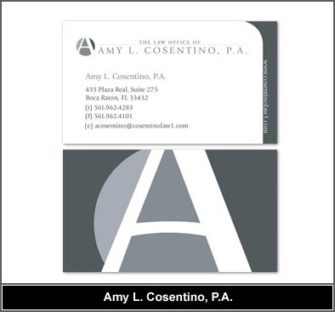 family law attorney business card design