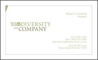 environmental business card design