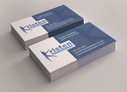 Fitness Trainer Business Card Design