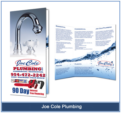 plumbing brochure design