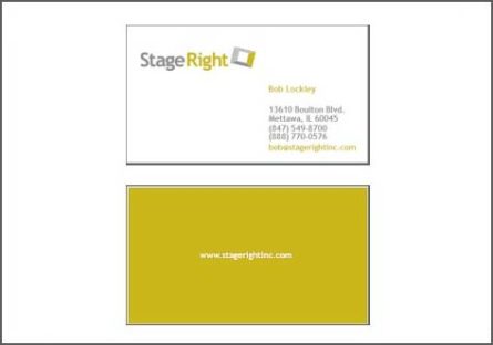 audiovisual business card design