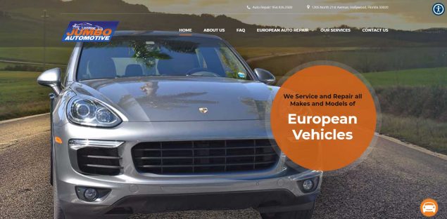 automotive web design