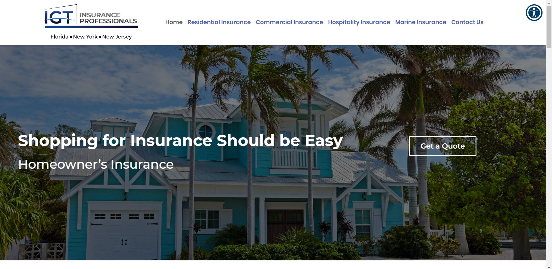 insurance company web design