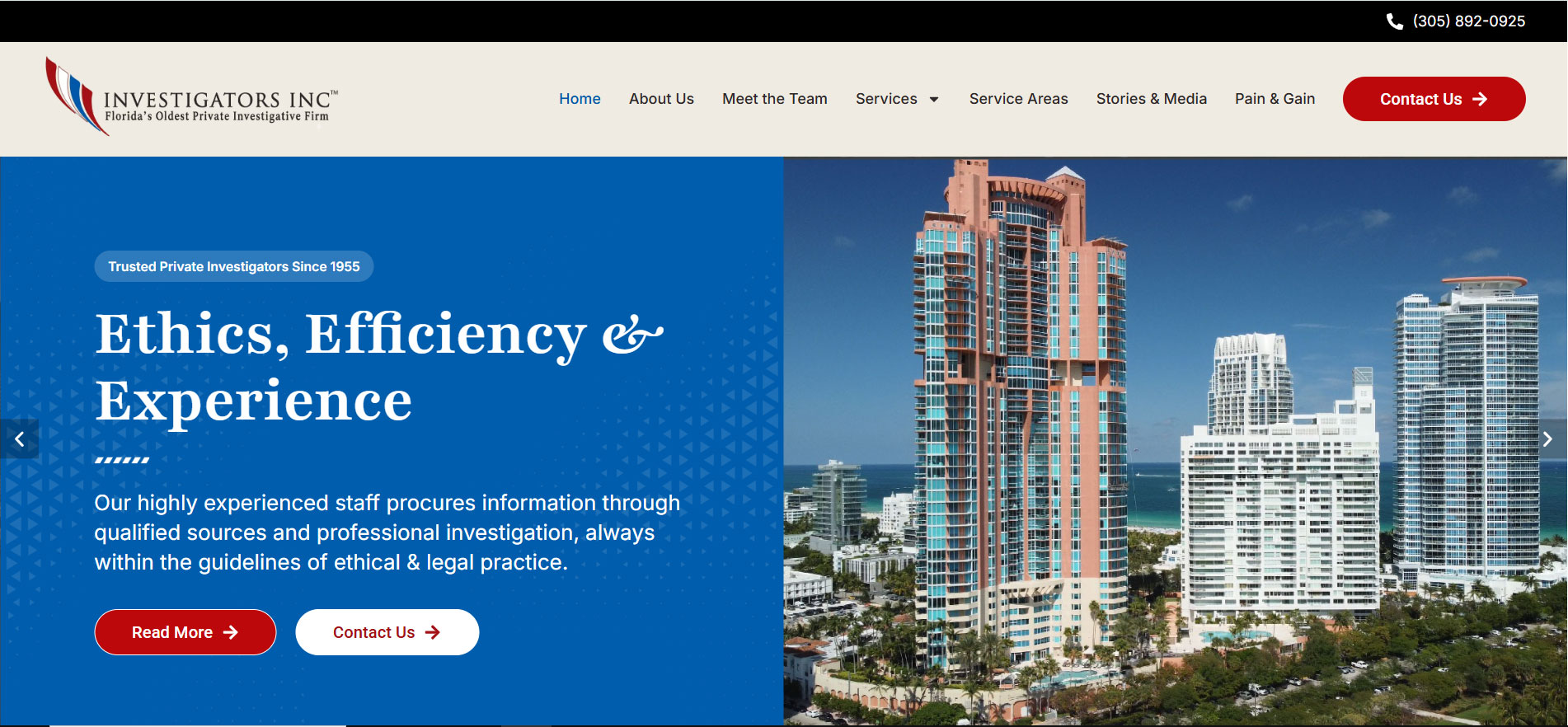 private investigator web design